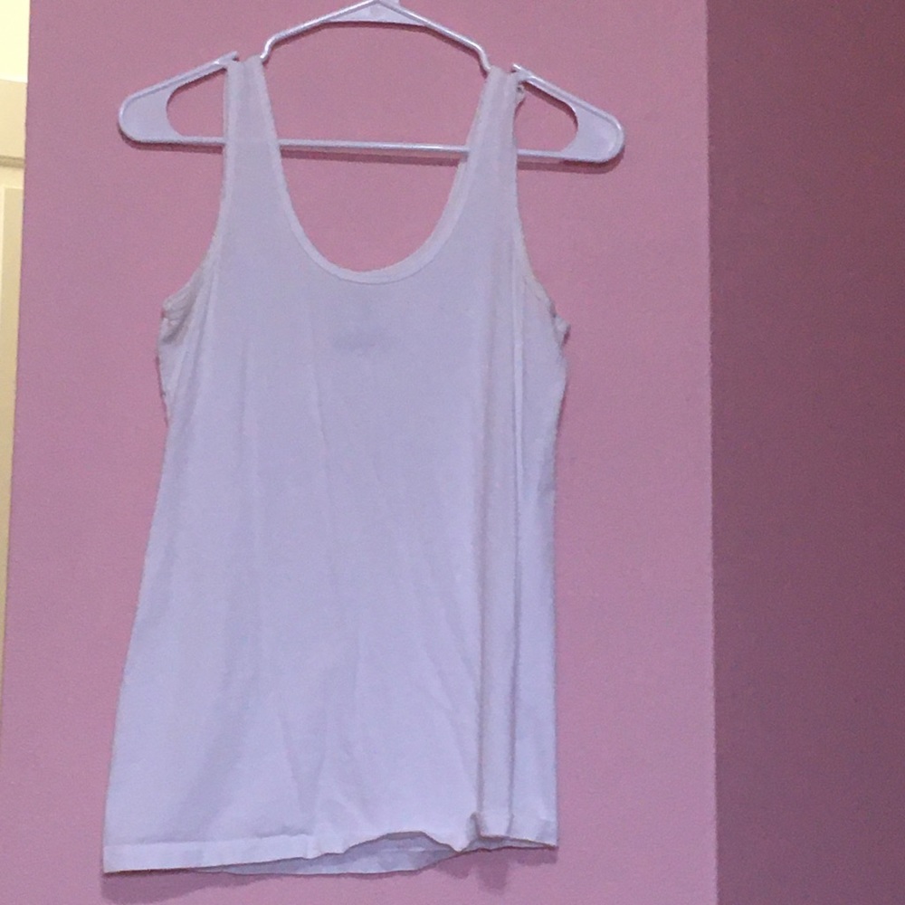 White Women's Tank Top Size L